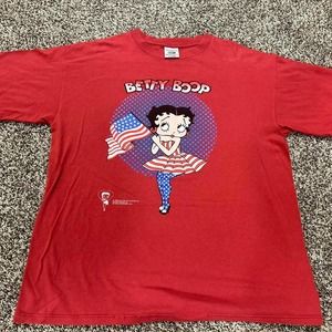 Vintage 1996 betty boop t shirt USA Hip Hop Cartoon Ref